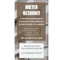 ANFRAGESTOP ‼️‼️‼️3 Zimmer Wohnung in Geestland, OT Langen