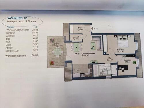 Foto - Etagenwohnung in Dillingen an der Donau