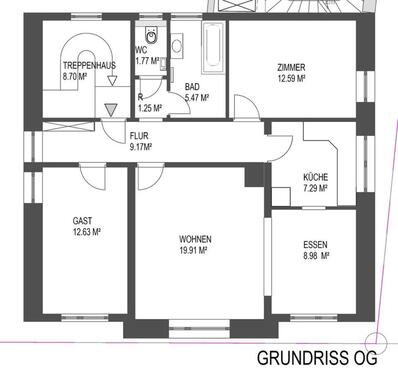 Foto - 3,5 ZKB in Ettlingen Spessart - 869,00 EUR Kaltmiete,