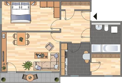 Foto - 2 Zimmer Etagenwohnung zur Miete in Velbert