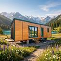 Foto - Modulhaus -Tinyhaus. Mobil inklusive Tieflader
