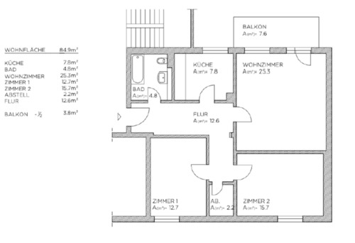 Foto - Etagenwohnung zur Miete in Bamberg