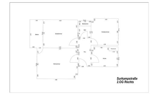 Foto - Helle 3,5 Zimmerwohnung in guter Lage ab 1.1.26