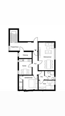 Foto - Helle 3-Zimmer-Wohnung mit 90 m² in Le. Maumke