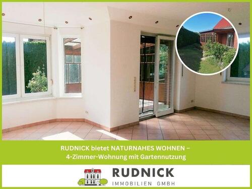 Foto - RUDNICK bietet NATURNAHES WOHNEN – 4-Zimmer-Wohnung mit Gartennutzung