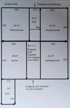 Foto - Erstbezug nach Sanierung - 880,00&nbsp;EUR Kaltmiete, ca.&nbsp; 96,00&nbsp;m&sup2;