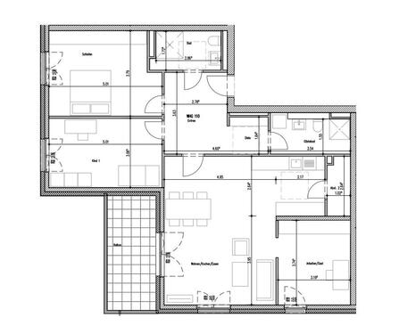 Foto - 3.5 Zimmer Etagenwohnung zur Miete in Osnabrück