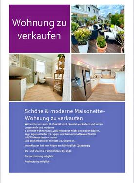 Foto - Moderne Maisonette-Wohnung mit Garten & Pool in Rudow