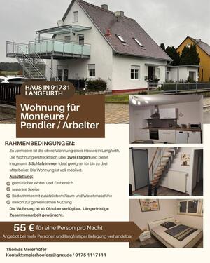 Foto - Monteurwohnung Pendlerwohnung in Langfurth