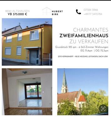 Foto - Charmantes Zweifamilienhaus - 360.000,00&nbsp;EUR Kaufpreis, ca.&nbsp; 145,00&nbsp;m&sup2;