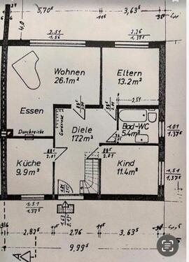 Foto - 3 Zimmer Erdgeschoßwohnung in Gnarrenburg