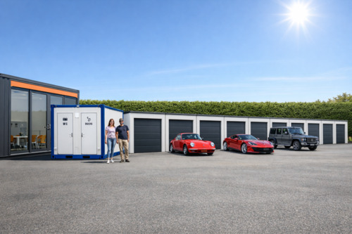 Foto - 7+3 Beton-Fertiggaragen m. Bodentemperierung, Fliesen, WC-Mgl.