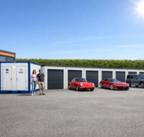 7+3 Beton-Fertiggaragen m. Bodentemperierung, Fliesen, WC-Mgl. - Eschwege