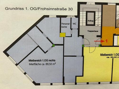 Foto - Büro oder Praxis räume zu vermieten in AB- Frohsinnstraße