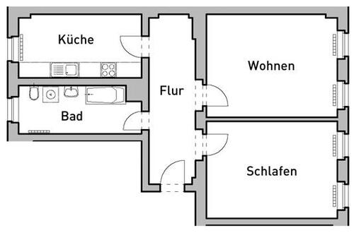 Foto - Etagenwohnung zur Miete in Dresden