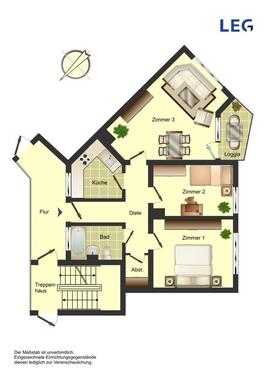 Foto - 3.5 Zimmer Etagenwohnung zur Miete in Unna