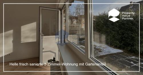 Foto - Helle frisch sanierte 3-Zimmer-Wohnung mit Gartenanteil