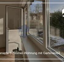 Helle frisch sanierte 3-Zimmer-Wohnung mit Gartenanteil - Wolfsburg