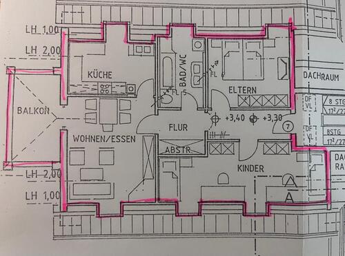 Foto - 3-Zimmer-Wohnung DG Hollfeld - 520,00&nbsp;EUR Kaltmiete, ca.&nbsp; 80,00&nbsp;m&sup2;