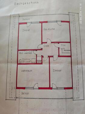 Foto - 3 Zimmer Dachgeschoßwohnung zur Miete in Eschbach
