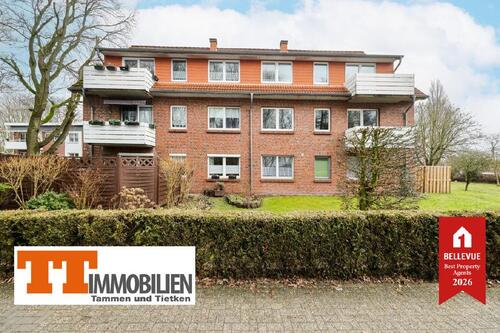Foto - TT bietet an: Gepflegte 3-Zimmer-Wohnung mit Einbauküche, Balkon und Stellplatz in grüner Lage von Wilhelmshaven-Voslapp!