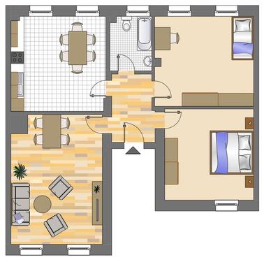 Foto - 3 Zimmer Erdgeschoßwohnung zur Miete in Dortmund