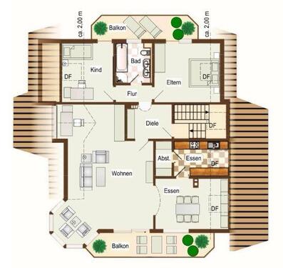 Foto - 3 Zimmer Etagenwohnung zur Miete in Freiburg im Breisgau