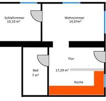 2-Zimmer-Erdgeschosswohnung mit Einbauküche in Kenzingen Bombach