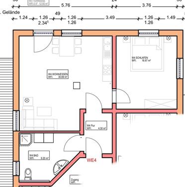 Foto - Neubau Wohnung Schwanenkirchen - 700,00&nbsp;EUR Kaltmiete, ca.&nbsp; 61,00&nbsp;m&sup2;