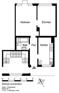 Foto - Etagenwohnung zur Miete in Essen