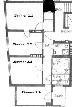 Foto - 1 Zimmer Etagenwohnung in Bayreuth