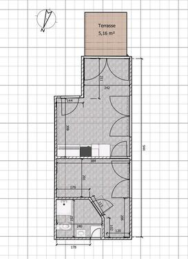 Foto - 2 Raum Wohnung Nähe Marburg - 470,00 EUR Kaltmiete,