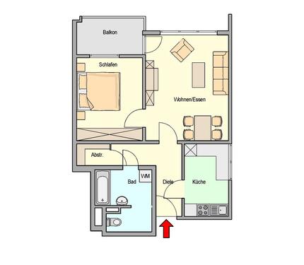 Foto - 2 Zimmer Etagenwohnung zur Miete in Stuttgart