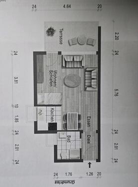 Foto - 1-Zimmer-Wohnung mit Terrasse & EBK – ideal für SinglesStudenten