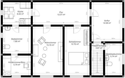 Foto - 3 Zimmer Dachgeschoßwohnung zur Miete in Rohlstorf