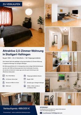 Foto - 2,5-Zimmer-Wohnung Stuttgart-Vaihingen 