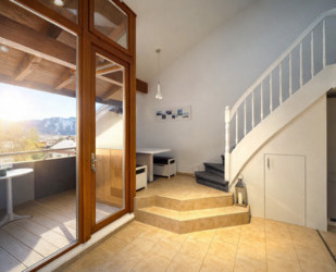 Modern wohnen am Tegernsee: helle Galeriewohnung mit Balkon - Rottach-Egern
