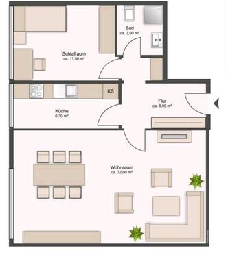 Foto - 2 Zimmer Etagenwohnung zum Kaufen in Hannover