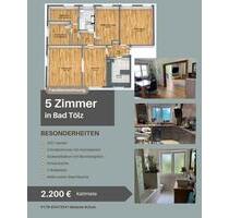 Lichtdurchflutete 5-Zimmer-Wohnung (138qm) in Bad Tölz