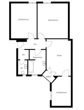 Foto - 3 Zimmer Etagenwohnung zur Miete in Weimar