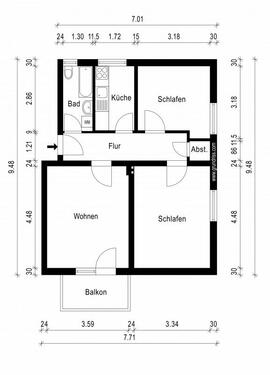 Foto - 3 Zimmer Erdgeschoßwohnung zur Miete in Magdeburg