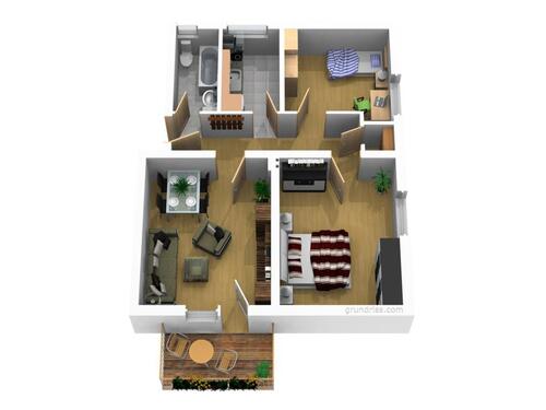 Foto - Erdgeschoßwohnung in Magdeburg zur Miete