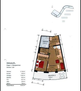 Foto - 2 Zimmer Etagenwohnung zur Miete in Fürstenfeldbruck