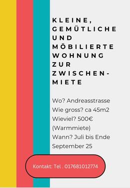 Foto - Zentrumsnahe, kleine, gemütliche Wohnung zur Zwischenmiete