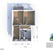 Frisch Sanierte Wohnung ! - 445,00 EUR Kaltmiete, in Halle (Saale) (PLZ: 06128) Gesundbrunnen