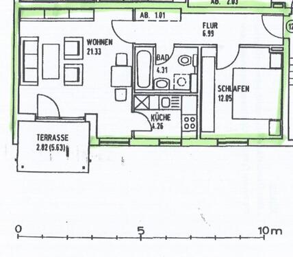 Foto - 2 Zimmer Etagenwohnung zur Miete in Gersthofen