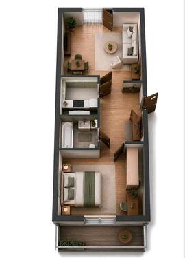 Foto - 2 Zimmer Etagenwohnung zur Miete in Berlin