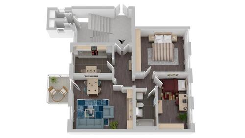 Foto - Schöne 3 Raum mit Balkon und Gartennutzung