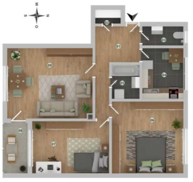 Foto - 3 Zimmer Etagenwohnung zum Kaufen in München
