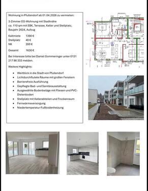 Foto - 3-Zimmer EG Wohnung in Pfullendorf ab 01.04.2026